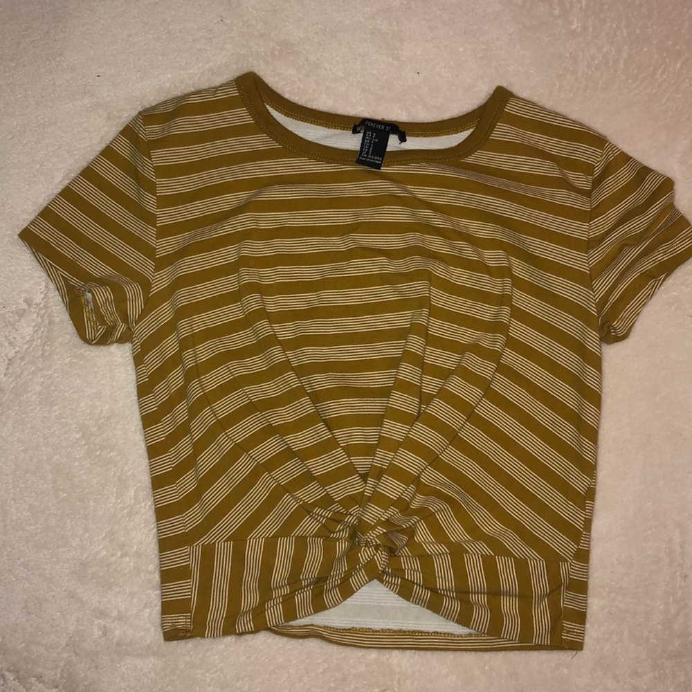 Yellow forever21 shirt